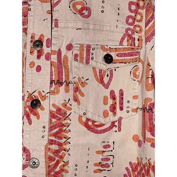 NWT Ruby Red Women's Jacket Size Large Cropped  Aztec Button Front Pocket - Picture 6 of 16